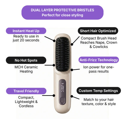Gloss & Go™ Portable Straightener Brush